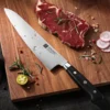 XINZUO 210mm Chef Knife 3 Layer 440C Core Clad Steel Kitchen Knives Stainless Steel Sharp Butchers Gyutou Knife with G10 Handle - Image 6