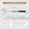 XINZUO 210mm Chef Knife 3 Layer 440C Core Clad Steel Kitchen Knives Stainless Steel Sharp Butchers Gyutou Knife with G10 Handle - Image 2