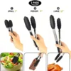 7/9/12inch Silicone Kitchen BBQ Tongs Stainless Steel Locking Cooking Tongs with Silicone Tips Non-Slip Food Tongs for Cooking - Image 3