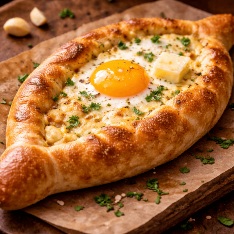 Khachapuri (Georgian Cheese Bread)