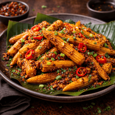Chilli Crisp Baby Corn