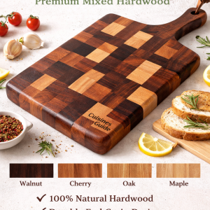 Handmade Wooden Cutting Board – Walnut Kitchen Board | Cuisines Guide