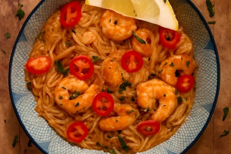 Laksa King Prawn Noodles – comfort food recipe from Malaysia