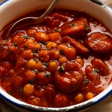 Chorizo & chickpea soup