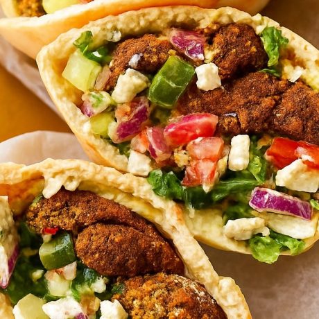 Falafel Pita Sandwich with Tahini Sauce