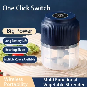 Mini Electric Food Chopper – USB Rechargeable (250ml)