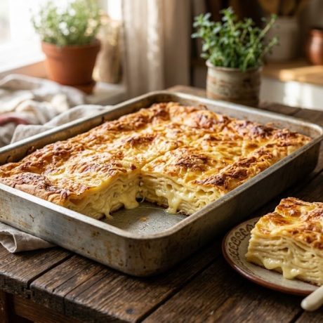 Achma – Georgian Layered Cheese Pie (Adjarian