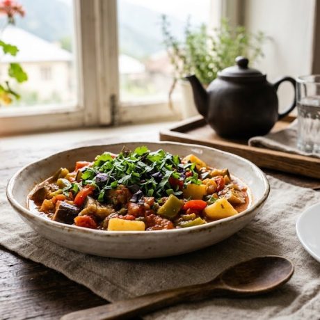 Ajapsandali – Georgian Eggplant and Vegetable Stew