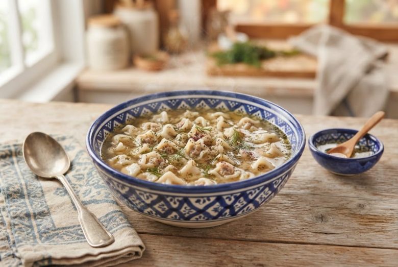 Dushbara – Azerbaijani Tiny Dumplings in Broth
