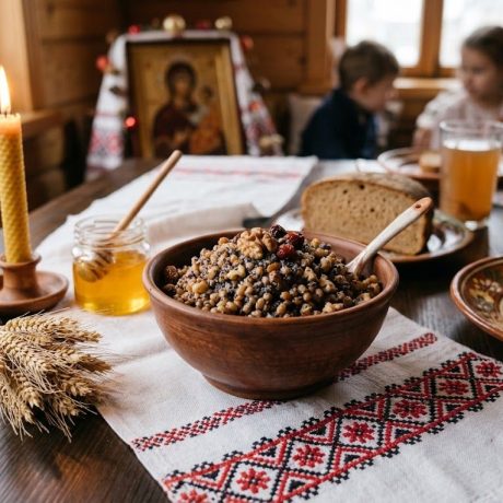 Kutia – Ukrainian Christmas Wheat Berry Pudding with Poppy Seeds and Honey