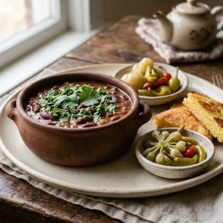 Lobio – Georgian Red Bean Stew in a Clay Pot