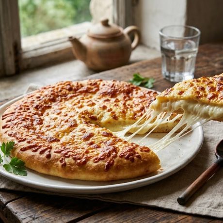 Megruli Khachapuri – Double-Cheese Georgian Bread