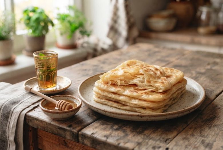Msemen – Moroccan Flaky Square Pancakes