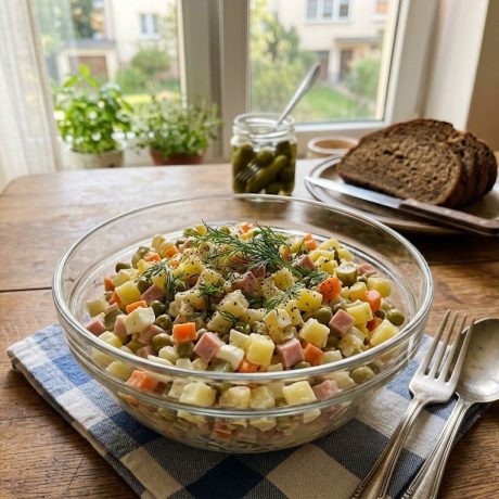 Olivier Salad – Classic Russian New Year Potato Salad
