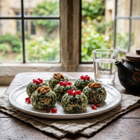 Spinach Pkhali – Georgian Walnut Vegetable Balls