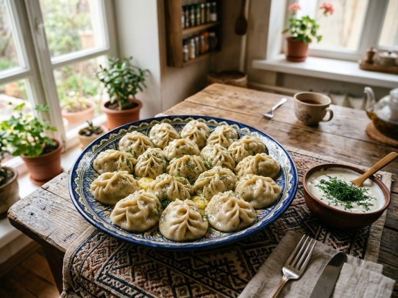 Manti – Uzbek Steamed Dumplings with Lamb and Onion