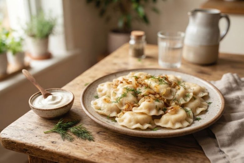Varenyky – Ukrainian Dumplings with Potato and Fried Onion